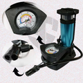 AirPulse™ Portable Foot-Activated Tire Pump with Precision Pressure Gauge (High-converting & clear)