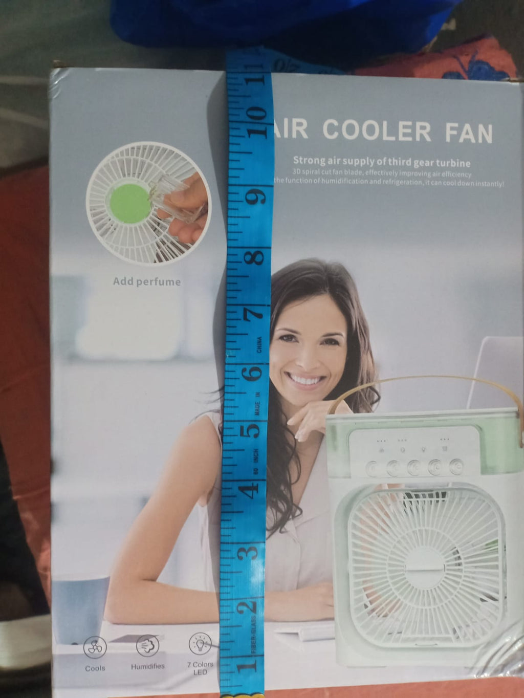 Portable Air Cooler Fan – 3-in-1 Mini Cooling, Humidifier & 7-Color LED