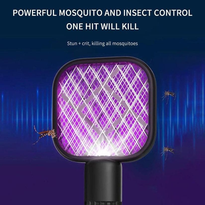 BugGuard™ 2-in-1 Rechargeable Mosquito Racket & Power Bank