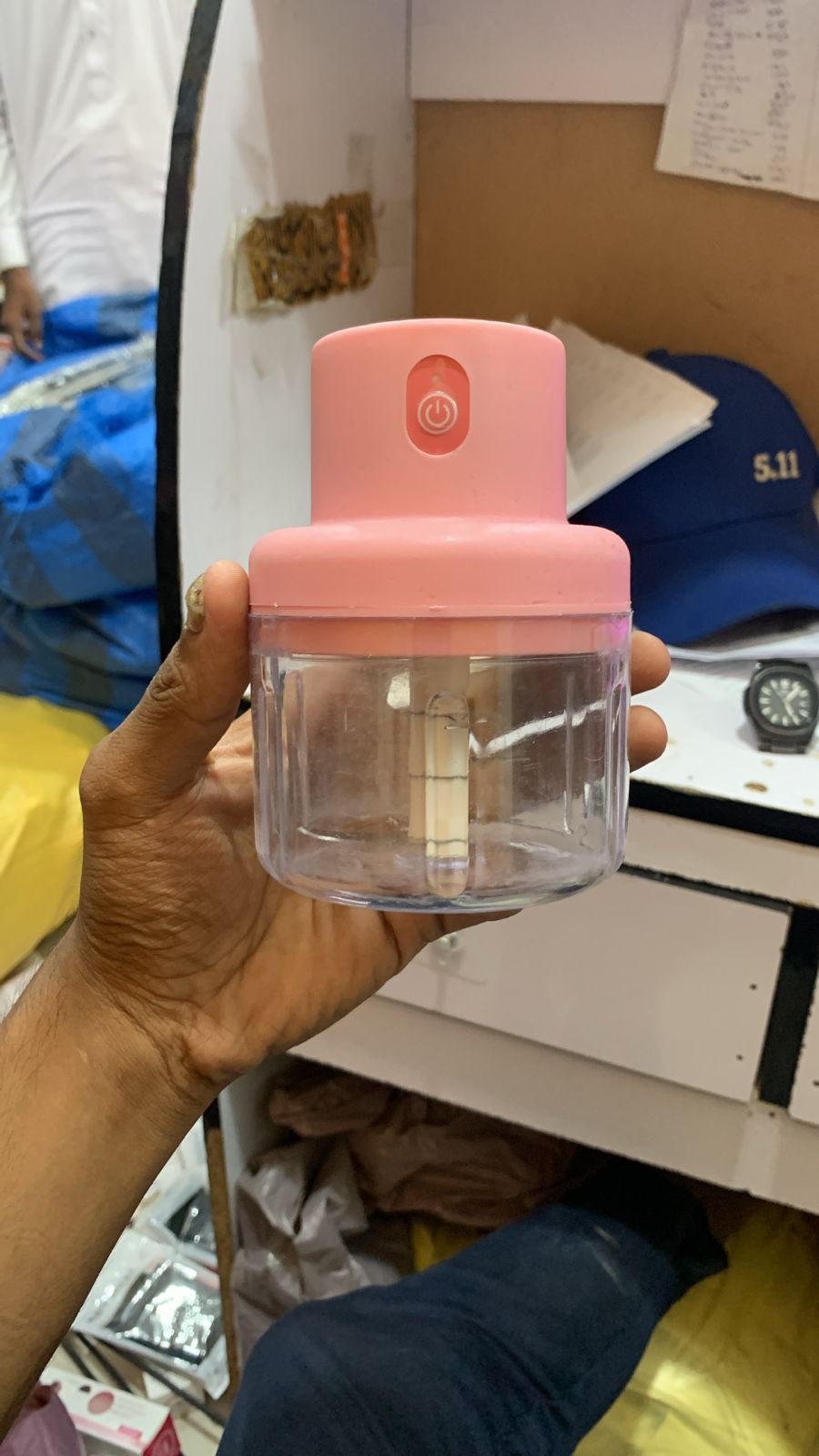 Mini Electric Food Chopper – USB Rechargeable | 4-Blade Kitchen Cutter