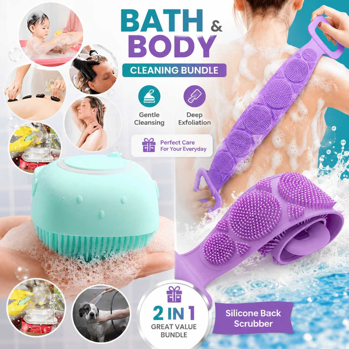 Lather&Loofah, ScrubbyCo, DermExfoliate, SilkSkin Bath, BubbleGlow