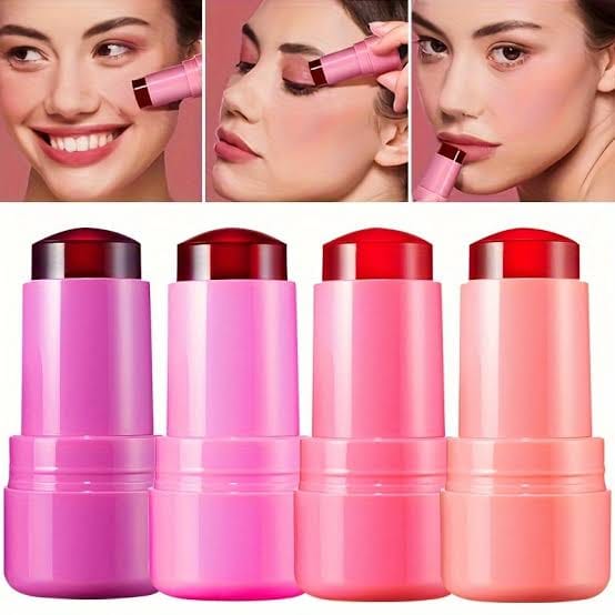 GlowSwipe 4-in-1 Cream Blush & Lip Color Stick – Multi-Use Makeup Balm