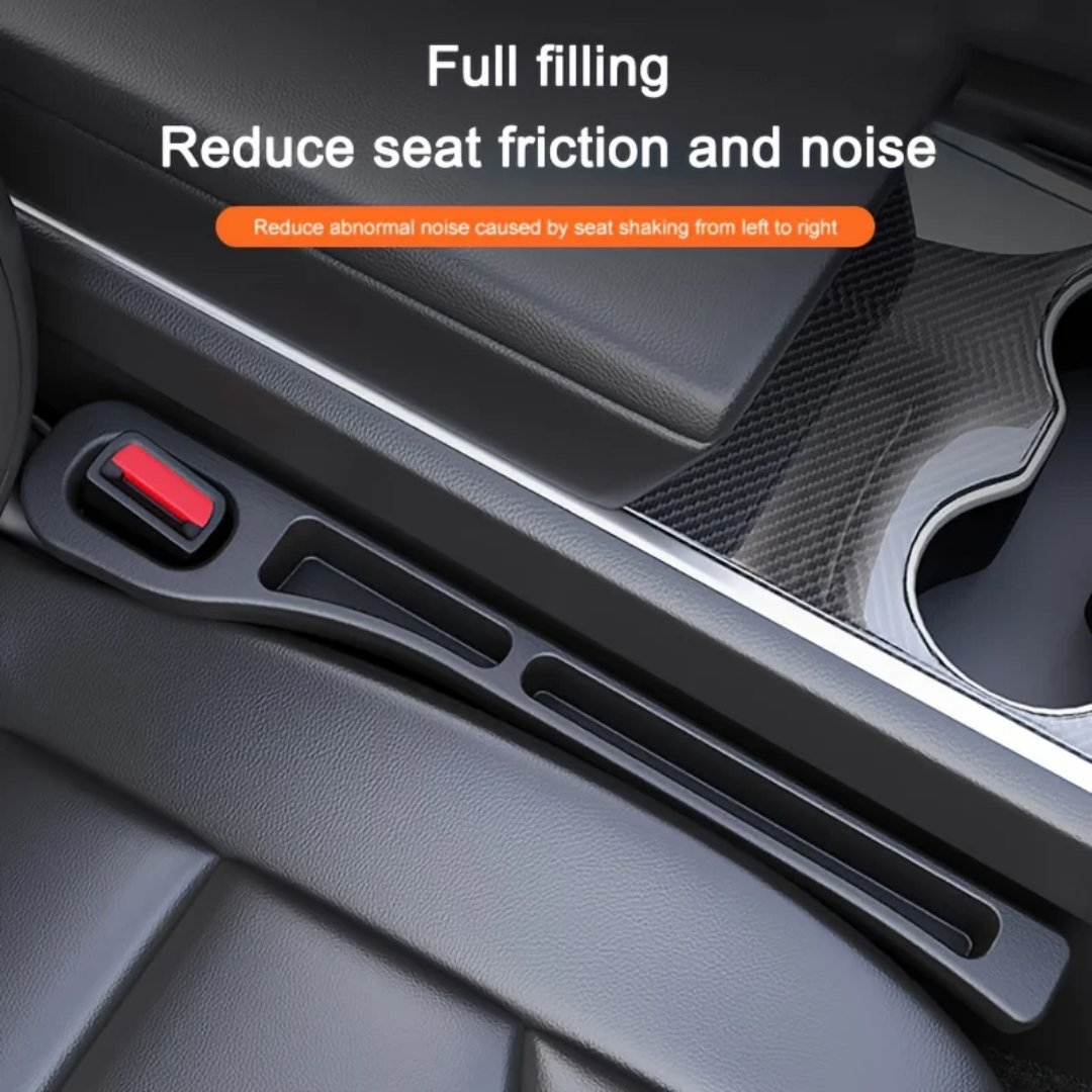 Premium Car Seat Gap Filler Organizer (2-Piece Set) – Anti-Drop Side Pocket & Storage Slot