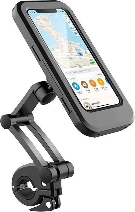 Waterproof Motorcycle Phone Holder Case – 360° Adjustable Handlebar Mount