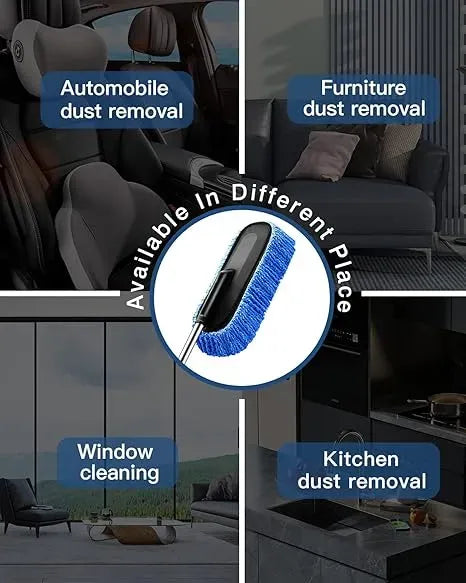 Premium Extendable Microfiber Car Duster – Long-Handle Dust & Dirt Cleaning Brush