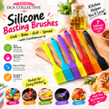 Dua Collective 7-Piece Silicone Basting Brush Set – Colorful Kitchen, Baking & BBQ Brushes