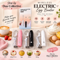 Cordless Wireless Electric Egg Beater & Milk Frother – Portable Hand Mixer