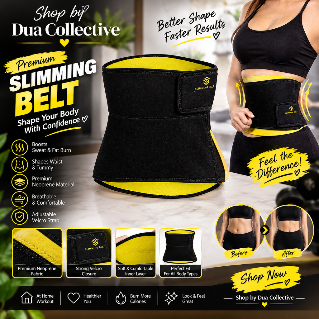 Premium Neoprene Waist Support Belt – Adjustable Workout & Fitness Wrap