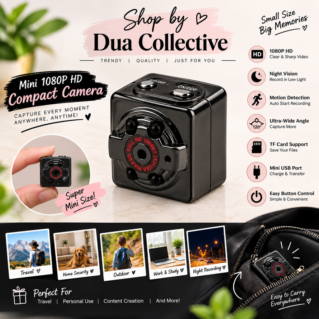 Mini 1080P HD Compact Camera – Motion Detection & Night Vision