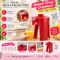 Manual Drink Dispenser with Easy-Pour Tap – Portable Juice & Beverage Dispenser