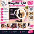 GlowPro™ LED Ring Fill Light with Adjustable Phone Holder