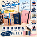 VoyageVault Premium PU Leather Passport Holder & Travel Wallet (High-Energy & Brandable)