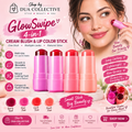 GlowSwipe 4-in-1 Cream Blush & Lip Color Stick – Multi-Use Makeup Balm
